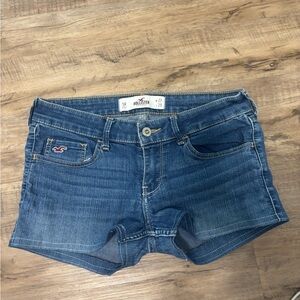 Hollister Vintage Blue Low Rise Mini Shorts